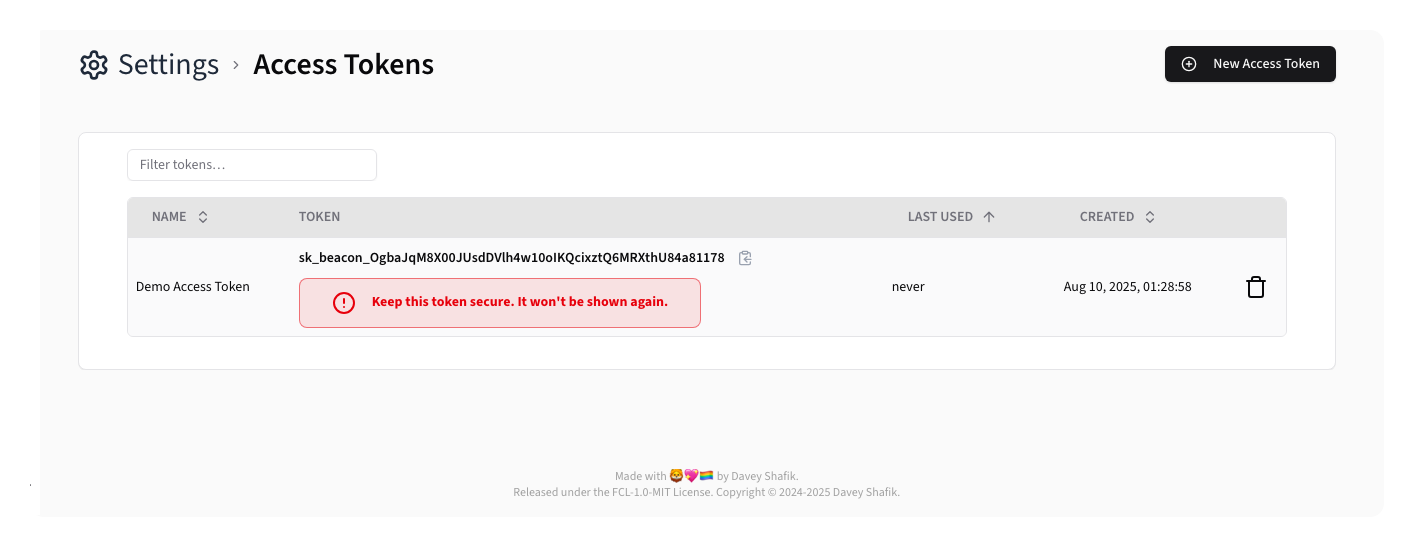 New Access Token