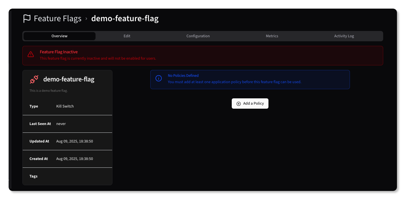 Edit Feature Flag