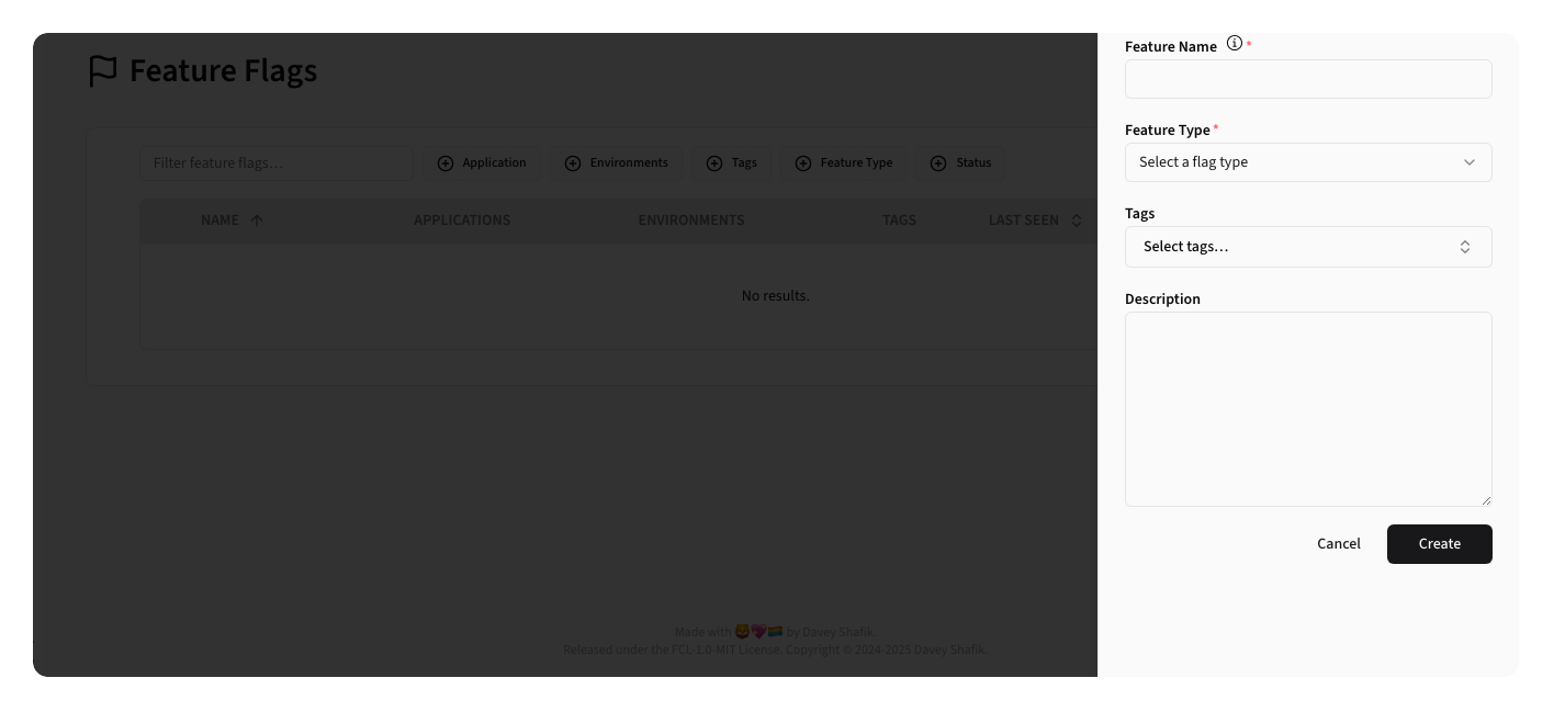 New Feature Flag Form