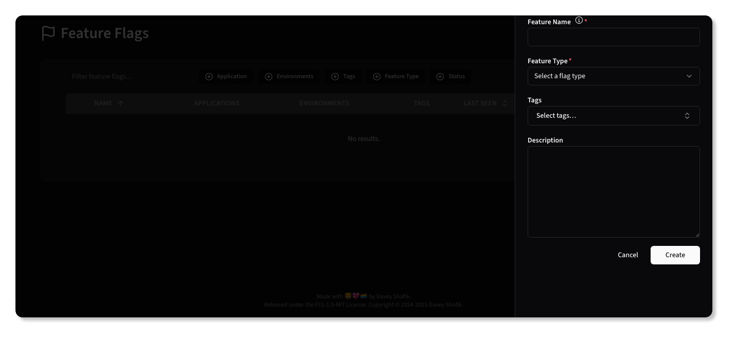 New Feature Flag Form