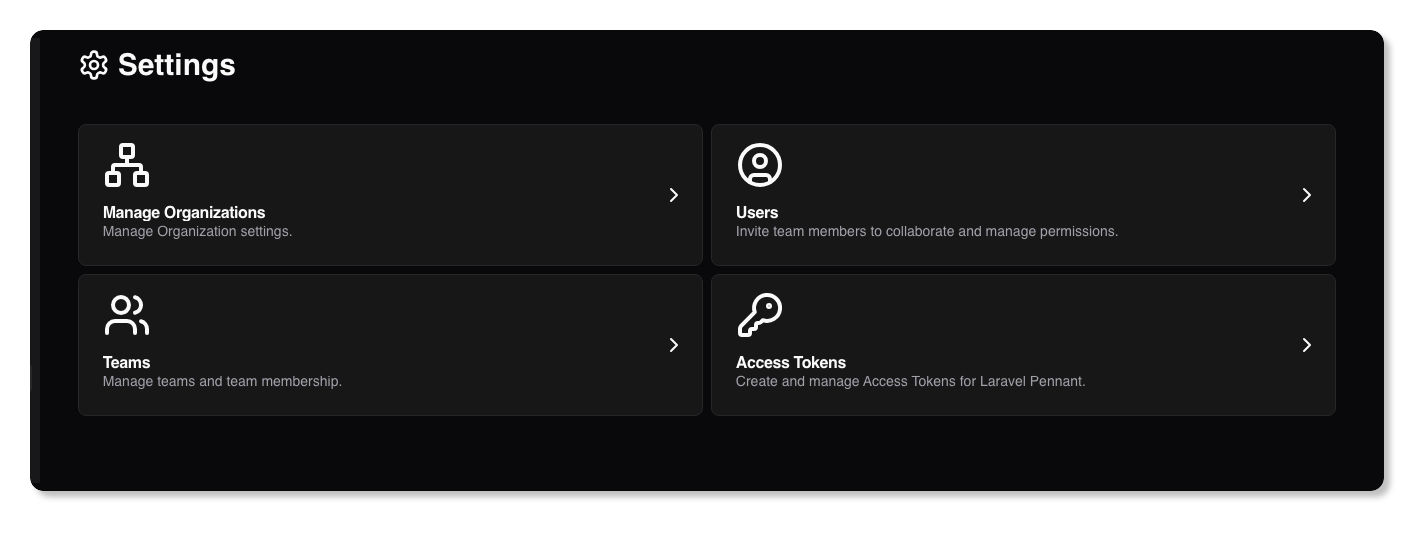 Settings Overview