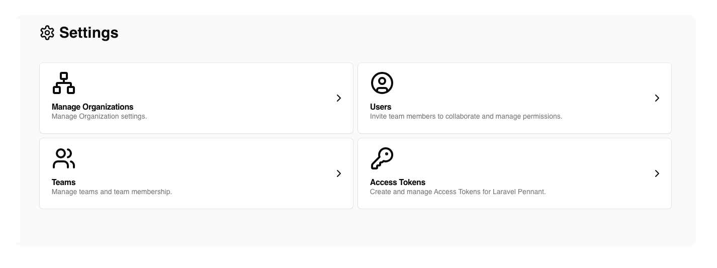 Settings Overview