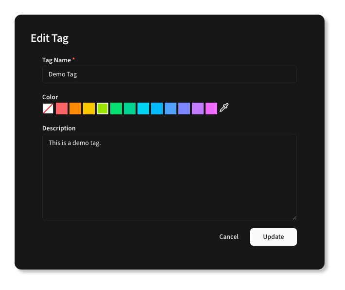 Edit Tag Form