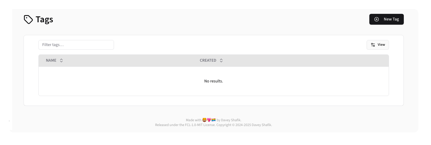 Tags Overview