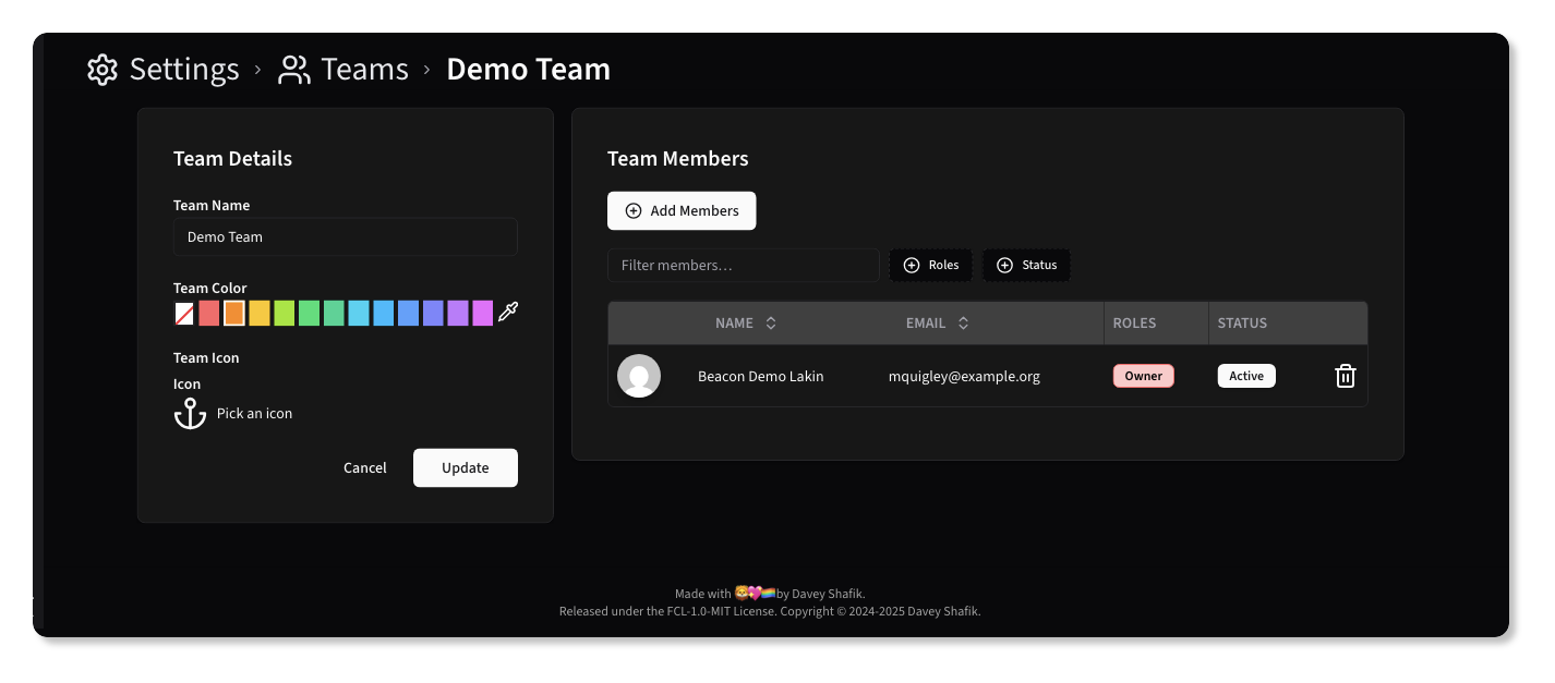 Edit Team